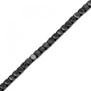 Hematite beads 2mm cube Black